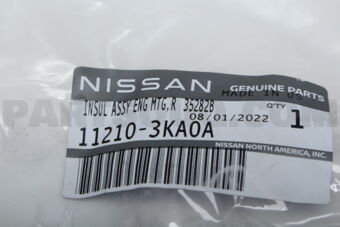 Nissan 112103KA0A INSULATOR-ENGINE MOUNTING,RH