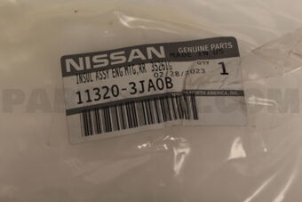 Nissan 113203JA0B INSULATOR-ENGINE MOUNTING,REAR