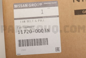Nissan 1172000Q3N FAN BELT & PULLEY KIT