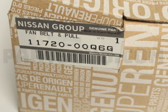 Nissan 1172000Q6G FAN BELT & PULL