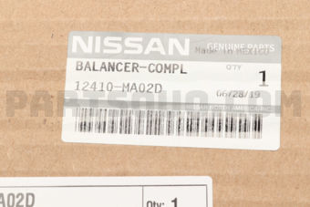 Nissan 12410MA02D BALANCER-COMPLETE