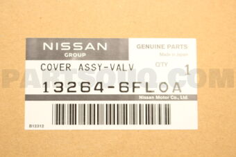 Nissan 132646FL0A COVER ASSY-VALVE ROCKER