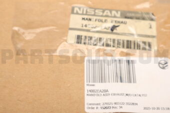 Nissan 14002EA20A MANIFOLD ASSY-EXHAUST,W/O CATALYST
