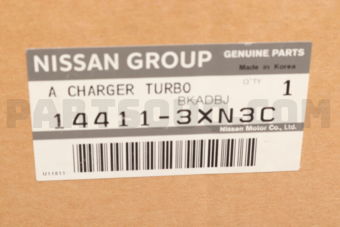 Nissan 144113XN3C A CHARGER TURBO