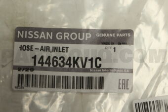 Nissan 144634KV1C HOSE-AIR,INLET