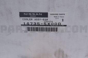 Nissan 147355X00D COOLER ASSY EGR