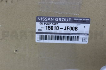 Nissan 15010JF00B PUMP ASSY-OIL