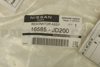 Nissan 16585JD200 RESONATOR ASSY