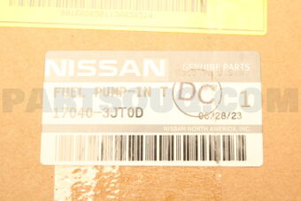 Nissan 170403JT0D FUEL PUMP IN TANK