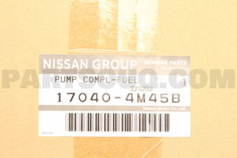 Nissan 170404M45B PUMP COMPL-FUEL