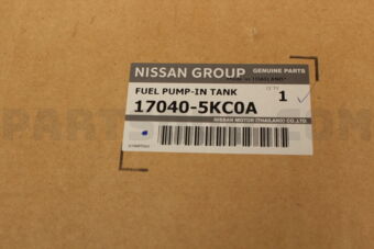 Nissan 170405KC0A PUMP COMPL-FUEL