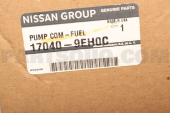 Nissan 170409EH0C PUMP COMPL-FUEL