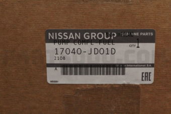 Nissan 17040JD01D PUMP COMPL-FUEL