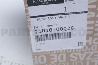 Nissan 2101000Q2G PUMP ASSY WATER