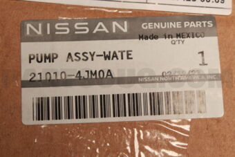 Nissan 210104JM0A PUMP ASSY