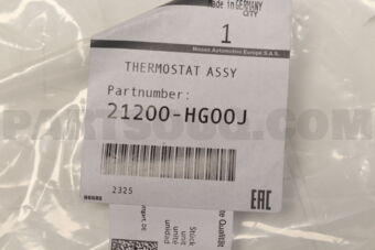 Nissan 21200HG00J THERMOSTAT ASSY