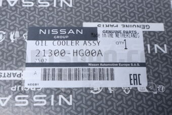 Nissan 21300HG00A OIL COOLER ASSY