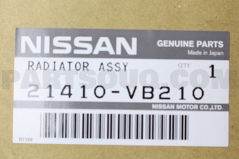 Nissan 21410VB210 RADIATOR ASSY