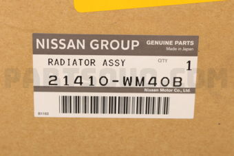 Nissan 21410WM40B RADIATOR ASSY
