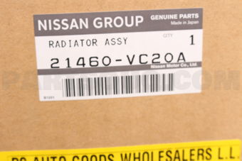 Nissan 21460VC20A RADIATOR ASSY