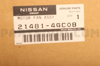 Nissan 214814GC0B MOTOR FAN ASSY