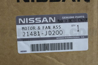 Nissan 21481JD200 MOTOR & FAN ASSY-W/SHROUD
