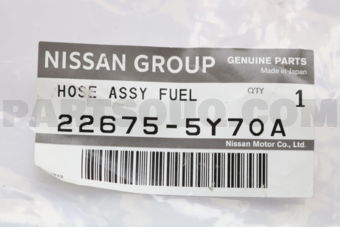 Nissan 226755Y70A A DAMPER FUEL