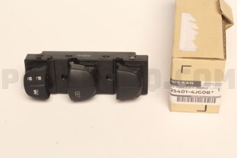 Nissan 254014JG0B SWITCH POWER WINDOW,MAIN