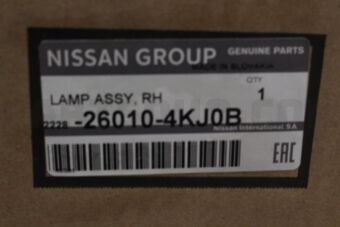 Nissan 260104KJ0B HEADLAMP A