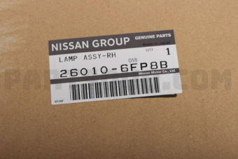 Nissan 260106FP8B HEADLAMP ASSY-RH