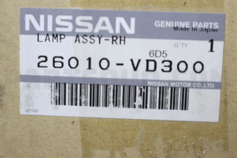 Nissan 26010VD300 LAMP ASSY-RH
