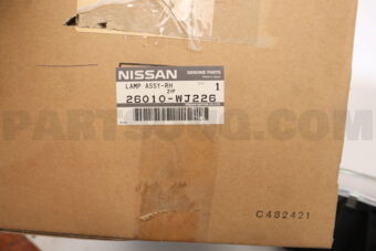 Nissan 26010WJ226 LAMP ASSY-RH