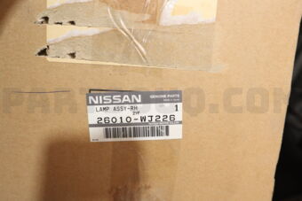 Nissan 26010WJ226 LAMP ASSY-RH