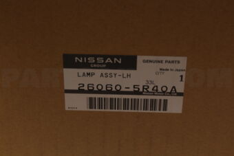 Nissan 260605R40A LAMP ASSY-LH