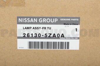 Nissan 261305ZA0A LAMP ASSY-FR TU
