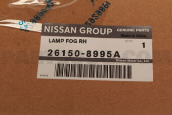 Nissan 261508995A LAMP FOG RH
