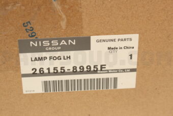 Nissan 261558995F LAMP FOG LH