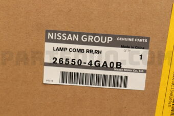 Nissan 265504GA0B LAMP COMB RR,RH