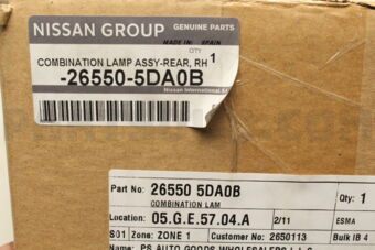 Nissan 265505DA0B COMBINATION LAM
