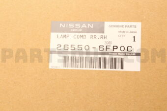Nissan 265506FP0C LAMP COMB RR,RH