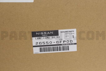 Nissan 265506FP0D COMBINATION LAMP ASSY-REAR,RH