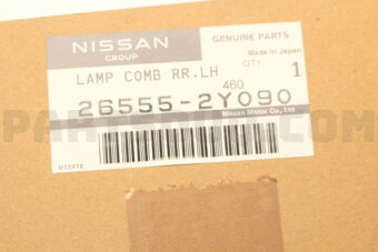 Nissan 265552Y090 LAMP COMB RR,LH