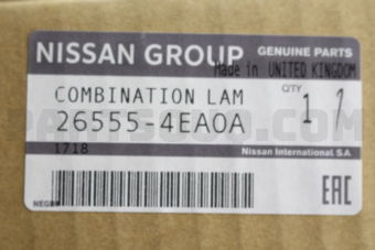 Nissan 265554EA0A LAMP COMB RRLH