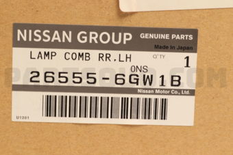 Nissan 265556GW1B LAMP ASSY-COMB