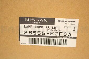 Nissan 265556JF0A LAMP COMB RR,LH