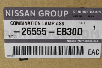 Nissan 26555EB30D LAMP ASSY-REAR COMBINATION,LH
