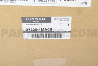 Nissan 272201MA0B BLOWER ASSY-FR