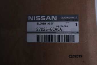 Nissan 272256CA0A MOTOR ASSY BLOWER W/CASE