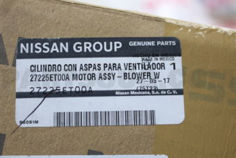Nissan 27225ET00A MOTOR ASSY-BLOWER W/CASE