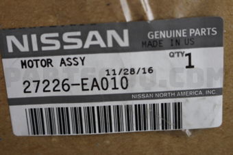 Nissan 27226EA010 MOTOR ASSY-BLOWER
